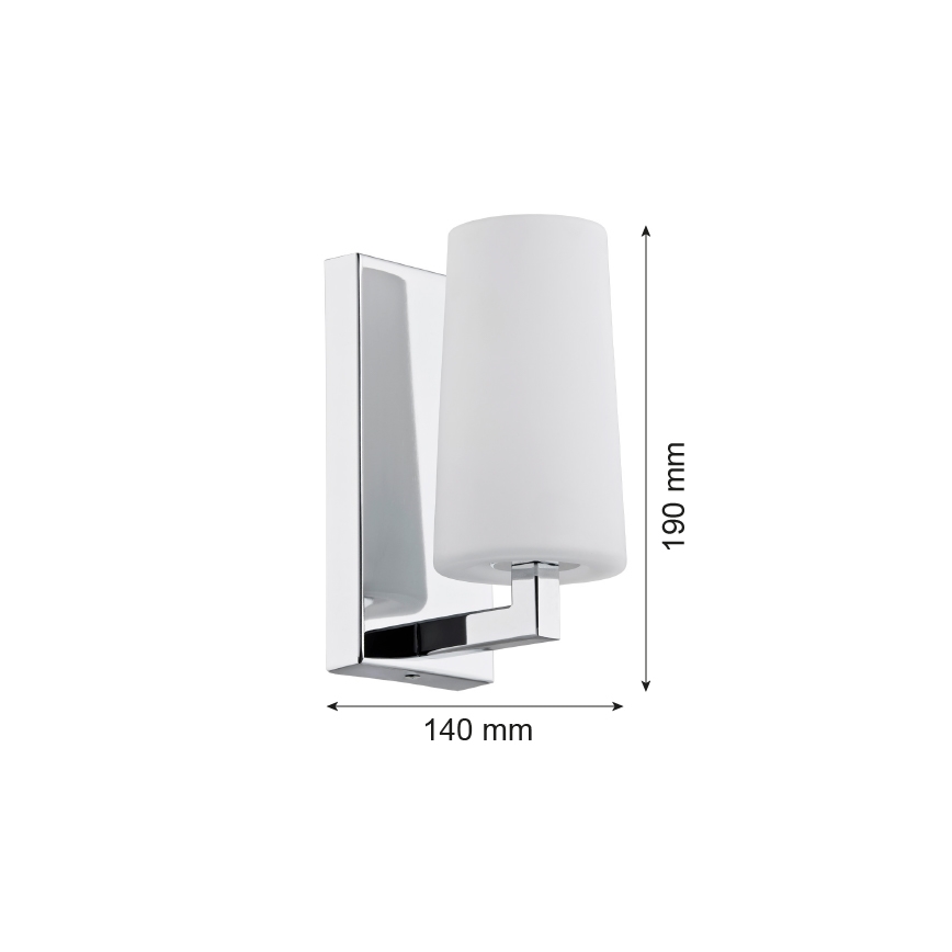 Argon 3358 - Aplique CAMELOT 1xE27/15W/230V cromo brillante