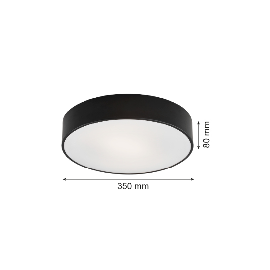 Argon 3570 - Plafón LED DARLING LED/25W/230V ø 35 cm negro