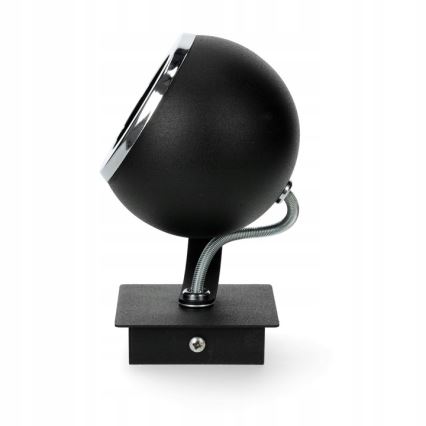 Argon 3638 - Foco de pared KOS 1xGU10/5W/230V negro/cromo brillante