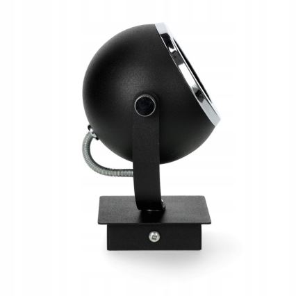 Argon 3638 - Foco de pared KOS 1xGU10/5W/230V negro/cromo brillante