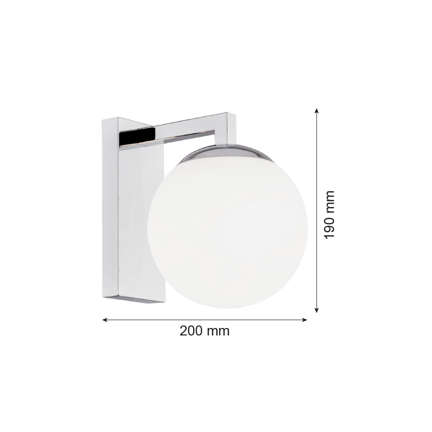 Argon 3735 - Aplique ASPEN 1xE27/15W/230V cromo brillante