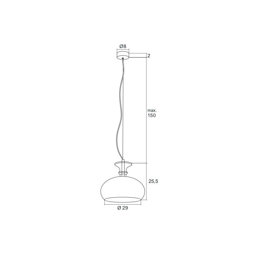 Argon 3805 - Lámpara LED colgante GROSSETO LED/8W/230V
