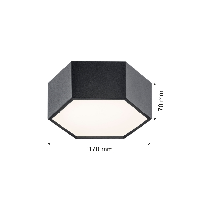 Argon 3824 - Plafón LED ARIZONA LED/9W/230V negro