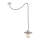 Argon 3836 - Lámpara colgante CORSO 1xE27/15W/230V cromo brillante