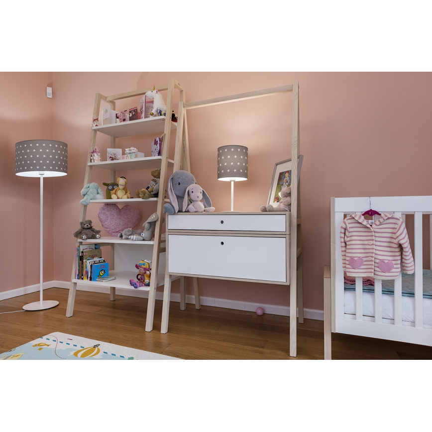 Argon 4126 - Lámpara de mesa MAGIC 1xE27/15W/230V gris/blanco