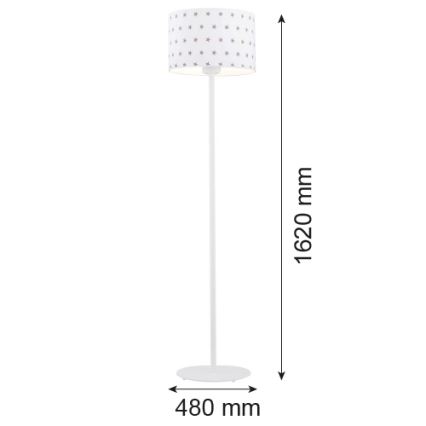 Argon 4129 - Lámpara de pie MAGIC 1xE27/15W/230V blanco
