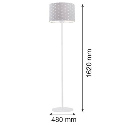 Argon 4130 - Lámpara de pie MAGIC 1xE27/15W/230V gris/blanco
