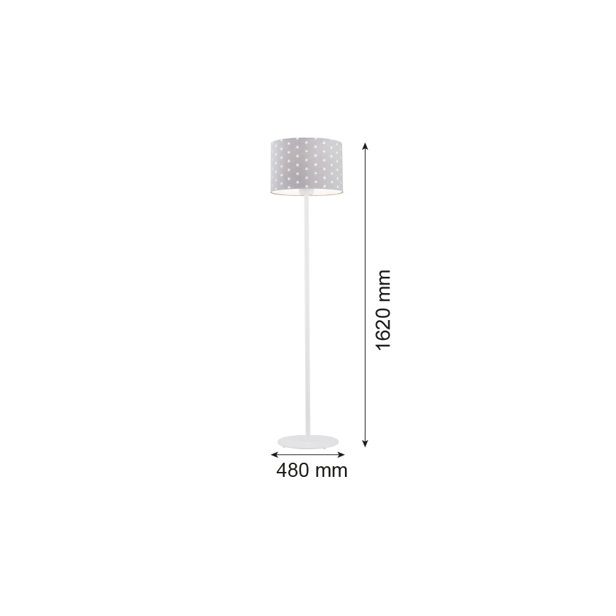 Argon 4130 - Lámpara de pie MAGIC 1xE27/15W/230V gris/blanco