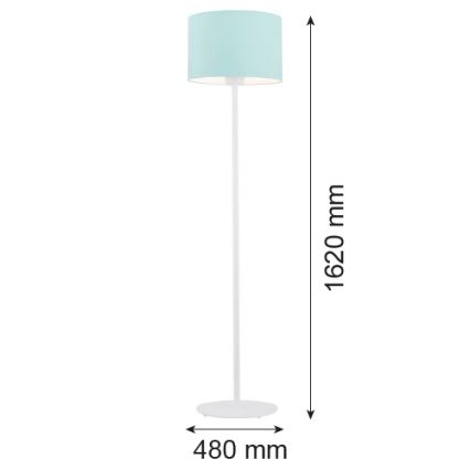 Argon 4131 - Lámpara de pie MAGIC 1xE27/15W/230V turquesa/blanco