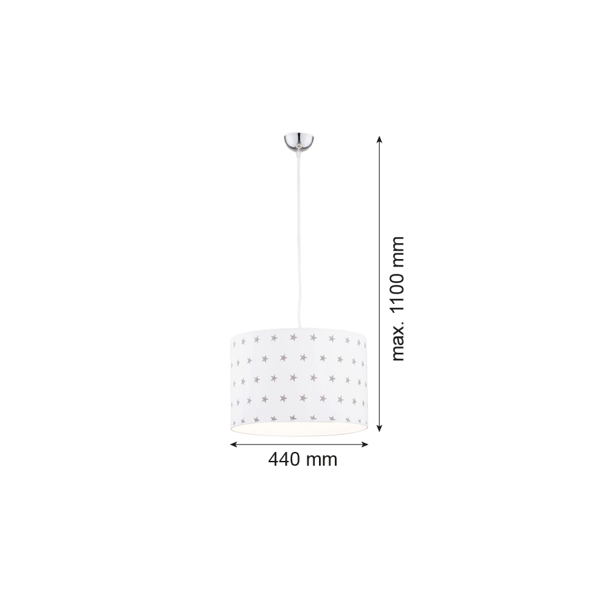 Argon 4133 - Lámpara colgante MAGIC 1xE27/15W/230V blanco