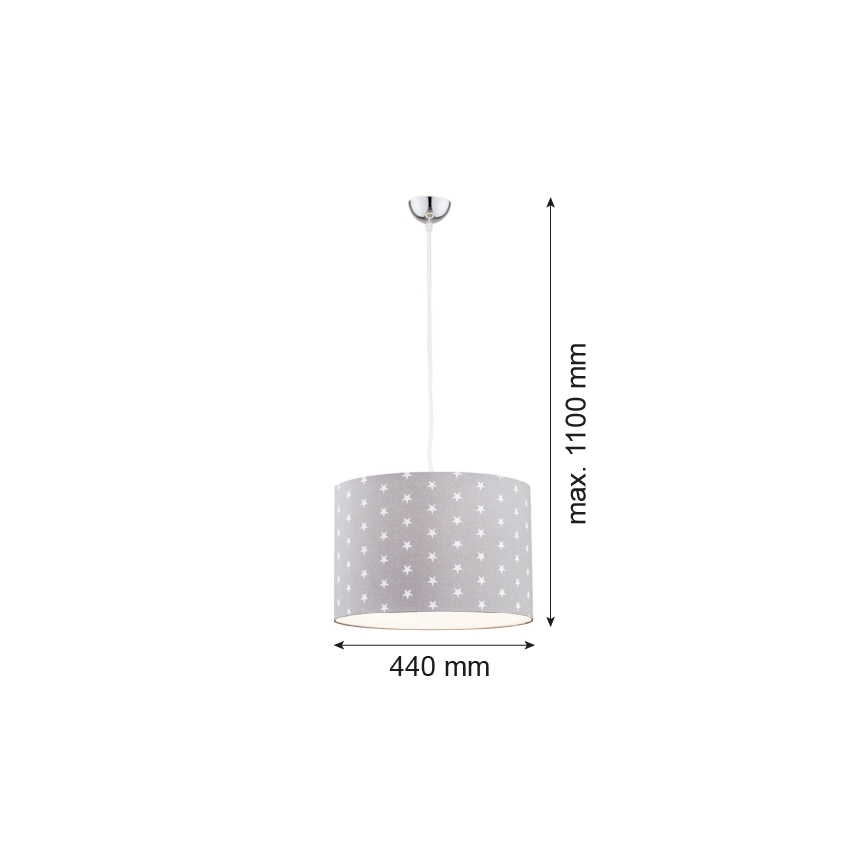 Argon 4134 - Lámpara colgante MAGIC 1xE27/15W/230V gris/blanco