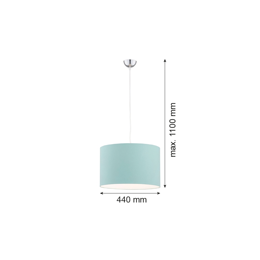 Argon 4135 - Lámpara colgante MAGIC 1xE27/15W/230V turquesa