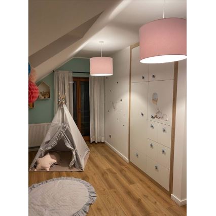 Argon 4136 - Lámpara colgante MAGIC 1xE27/15W/230V rosa