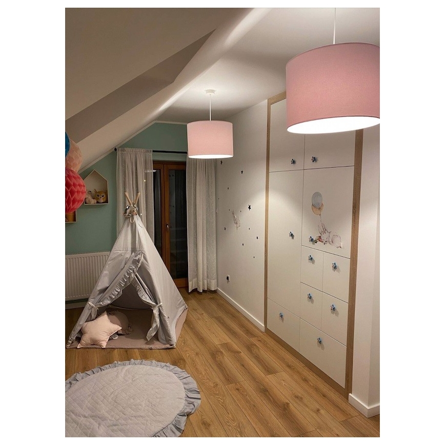 Argon 4136 - Lámpara colgante MAGIC 1xE27/15W/230V rosa