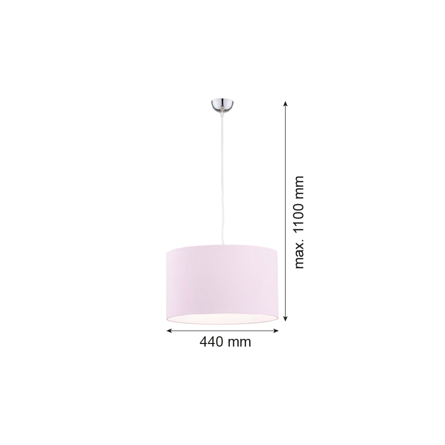 Argon 4136 - Lámpara colgante MAGIC 1xE27/15W/230V rosa