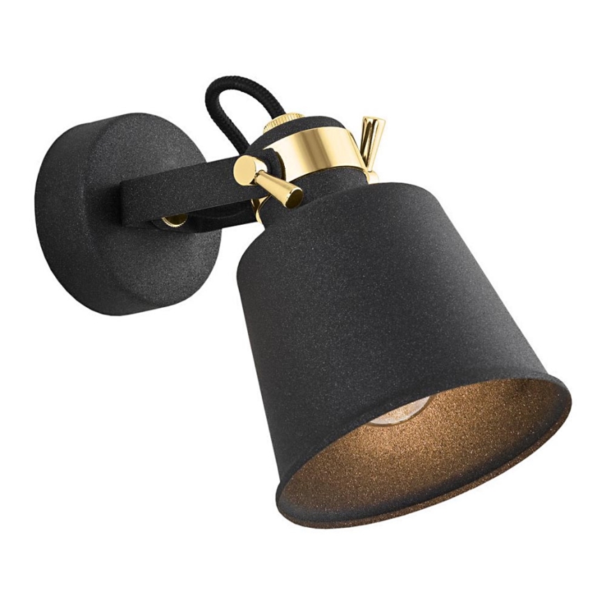 Argon 4161 - Foco de pared KONGO 1xE27/15W/230V negro