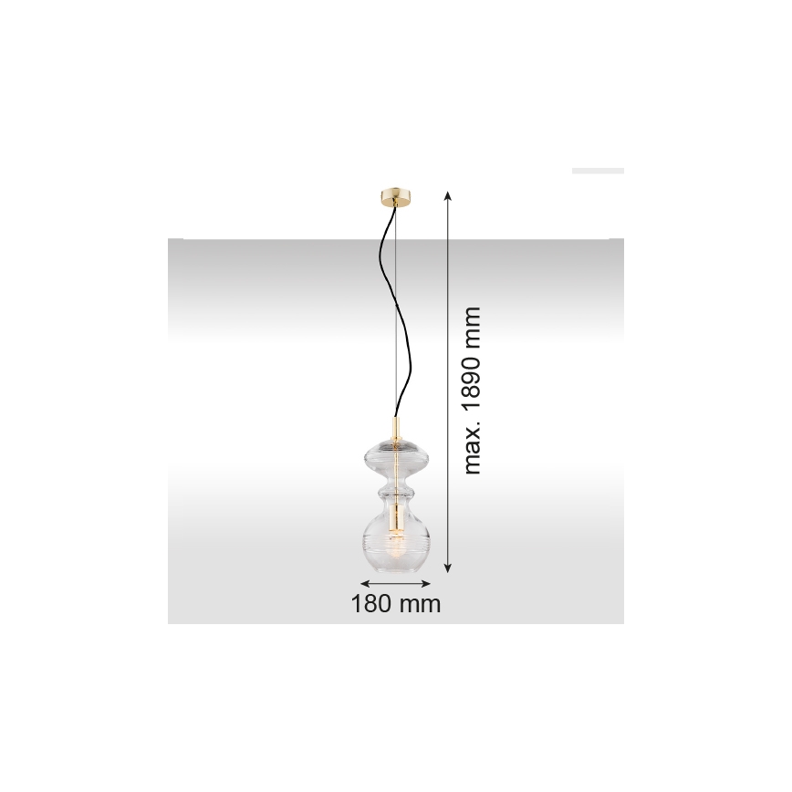 Argon 4203 - Lámpara colgante BILBAO 1xE27/15W/230V