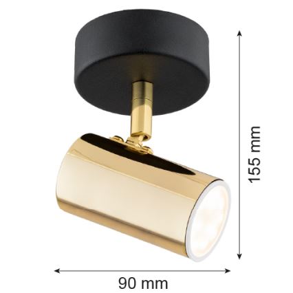 Argon 4208 - Foco de techo LAGOS 1xGU10/5W/230V cobre/negro
