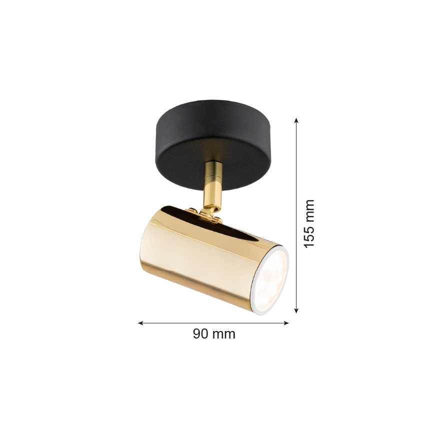 Argon 4208 - Foco de techo LAGOS 1xGU10/5W/230V cobre/negro