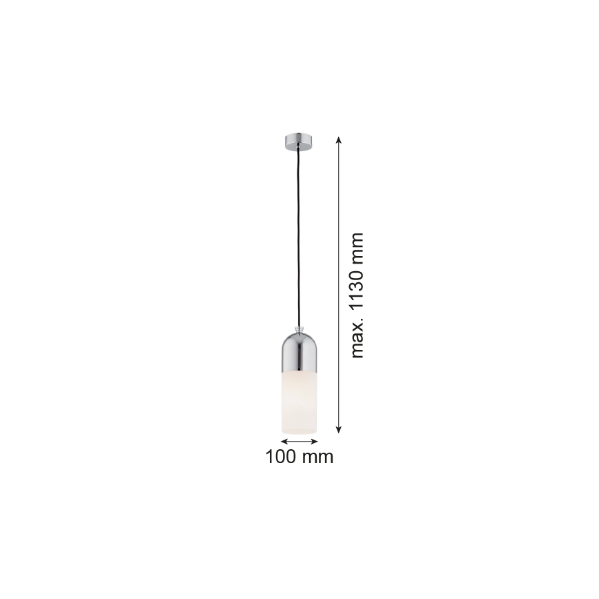 Argon 4211 - Lámpara colgante BURGOS 1xE27/15W/230V cromo brillante