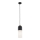 Argon 4213 - Lámpara colgante BURGOS 1xE27/15W/230V negro