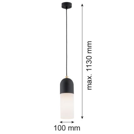Argon 4213 - Lámpara colgante BURGOS 1xE27/15W/230V negro
