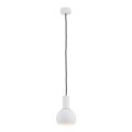 Argon 4215 - Lámpara colgante SINES 1xE27/15W/230V diá. 14 cm blanco