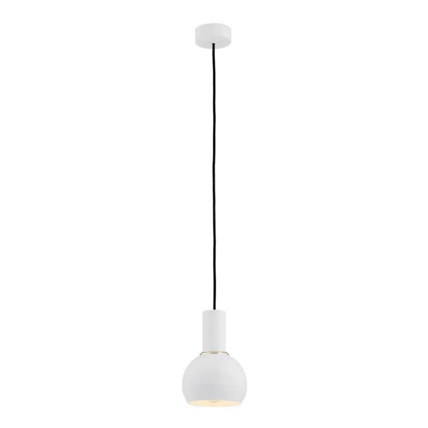 Argon 4215 - Lámpara colgante SINES 1xE27/15W/230V diá. 14 cm blanco