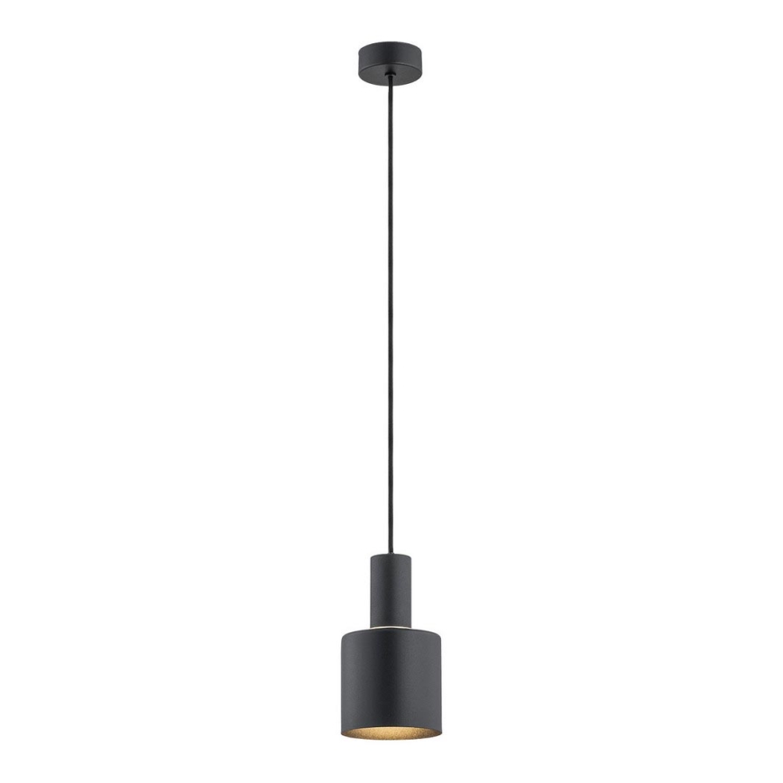 Argon 4219 - Lámpara colgante SINES 1xE27/15W/230V diá. 12 cm negro