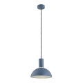 Argon 4221 - Lámpara colgante SINES 1xE27/15W/230V diá. 28 cm azul