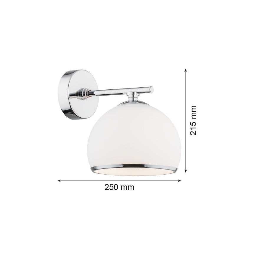 Argon 4254 - Aplique MARBELLA 1xE27/15W/230V cromo brillante