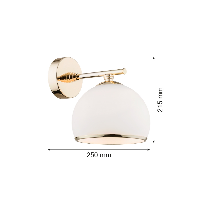 Argon 4255 - Aplique MARBELLA 1xE27/15W/230V cobre