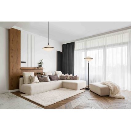 Argon 4282 - Lámpara colgante TROY con cable, 1xE27/15W/230V, beige