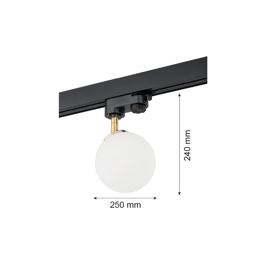 Argon 4307 - Foco para sistema de riel BANG 1xG9/6W/230V cobre