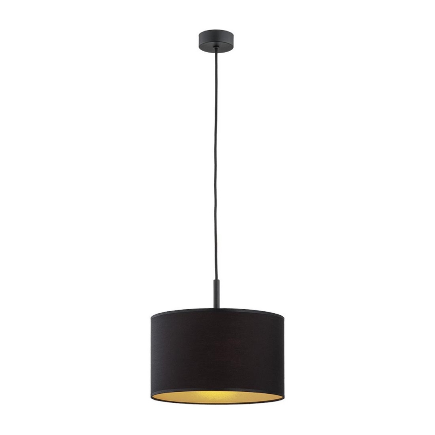 Argon 4341 - Lámpara colgante con cable KARIN 1xE27/15W/230V negro/dorado