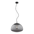 Argon 4350 - Lámpara colgante con cable TRINI 1xE27/15W/230V diámetro 40 cm negro