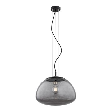 Argon 4350 - Lámpara colgante con cable TRINI 1xE27/15W/230V diámetro 40 cm negro
