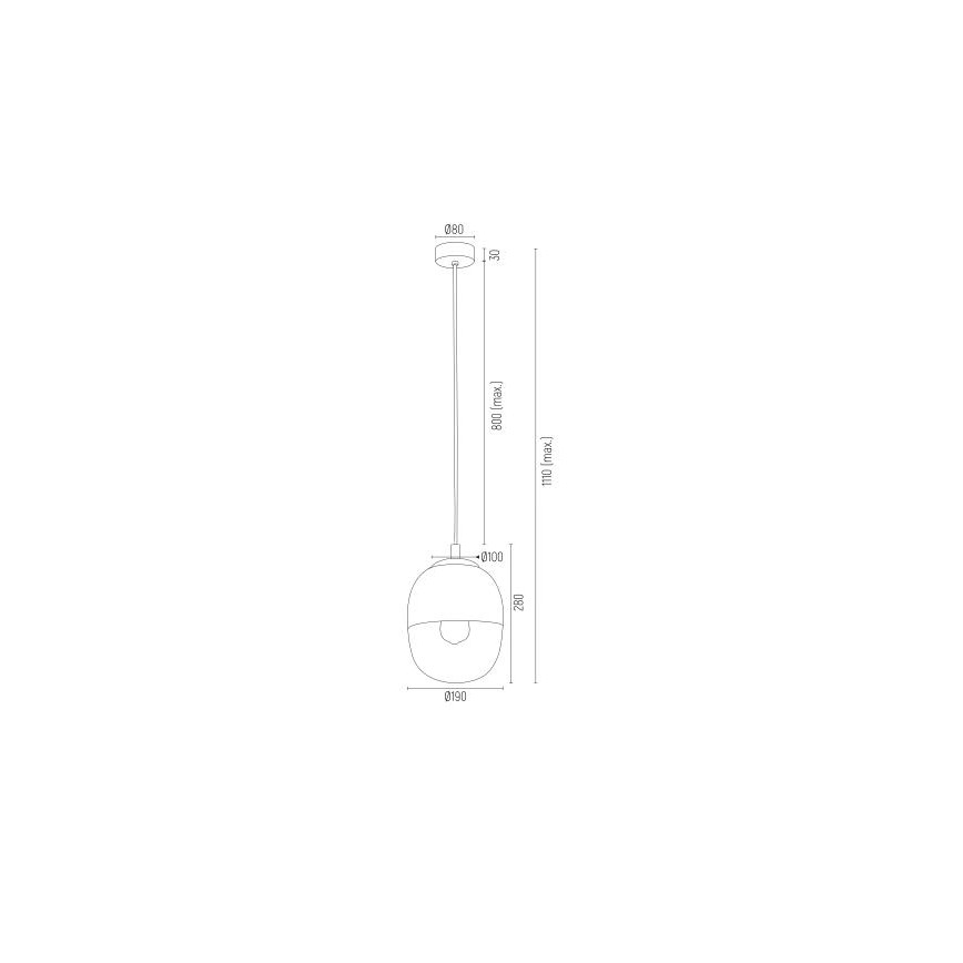 Argon 4675 - Lámpara colgante BALTIMORE 1xE27/15W/230V dorado