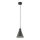 Argon 4688 - Lámpara colgante BEVERLY 1xE27/15W/230V negro/cromo brillante