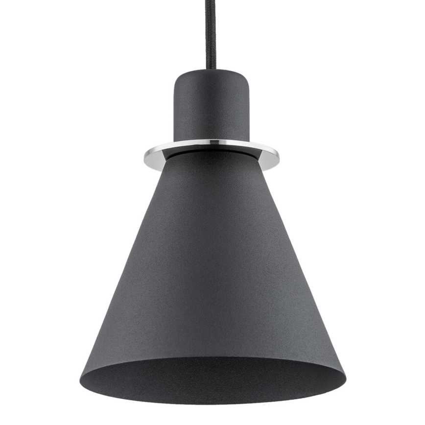 Argon 4688 - Lámpara colgante BEVERLY 1xE27/15W/230V negro/cromo brillante