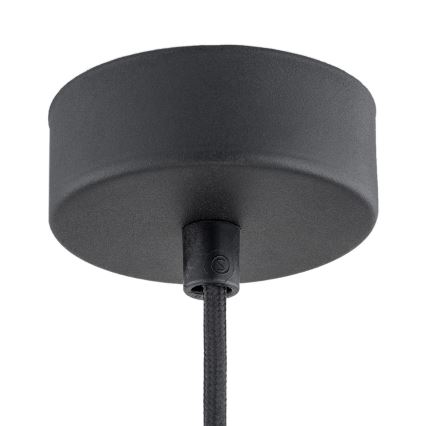Argon 4688 - Lámpara colgante BEVERLY 1xE27/15W/230V negro/cromo brillante