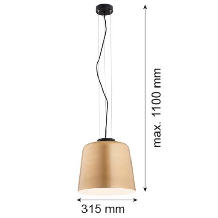 Argon 4690 - Lámpara colgante BERKLEY 1xE27/15W/230V