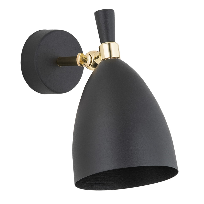 Argon 4701 - Aplique CHARLOTTE 1xE27/15W/230V negro/dorado
