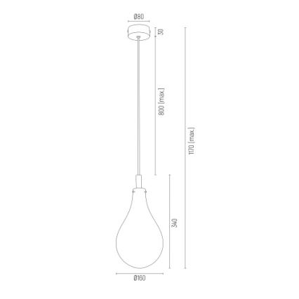 Argon 4716 - Lámpara colgante OAKLAND 1xG9/6W/230V