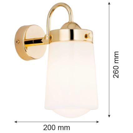 Argon 4717 - Aplique de baño PASADENA 1xE27/15W/230V IP44