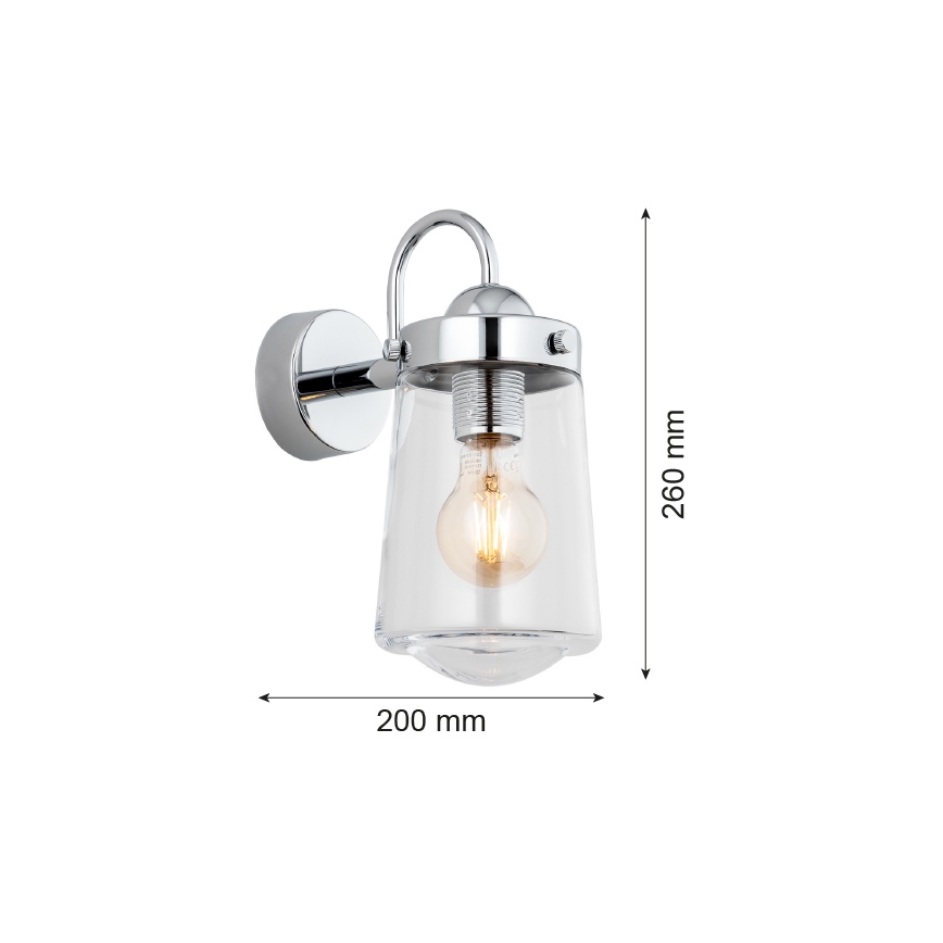Argon 4719 - Aplique de baño PASADENA 1xE27/15W/230V IP44