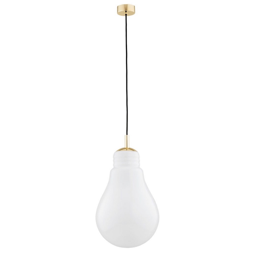 Argon 4879 - Lámpara colgante JESSE 1xE27/15W/230V dorado/blanco