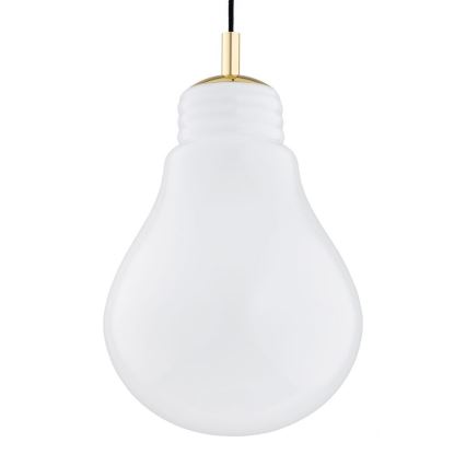 Argon 4879 - Lámpara colgante JESSE 1xE27/15W/230V dorado/blanco