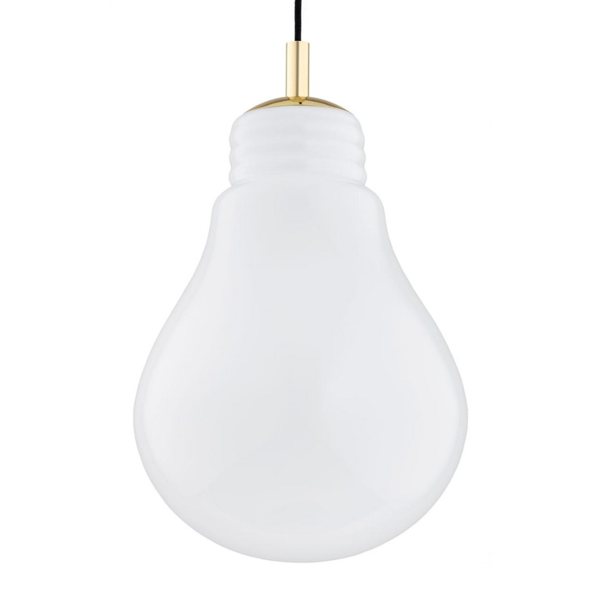 Argon 4879 - Lámpara colgante JESSE 1xE27/15W/230V dorado/blanco