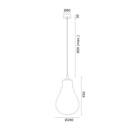 Argon 4879 - Lámpara colgante JESSE 1xE27/15W/230V dorado/blanco